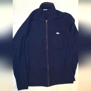 Lacoste Men's Full Zip Sweater - Size 7